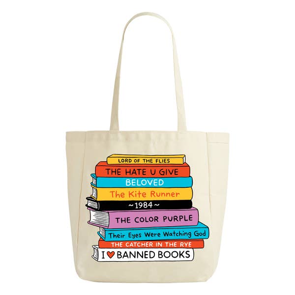 Banned Books Tote Bag Colors Cocktails