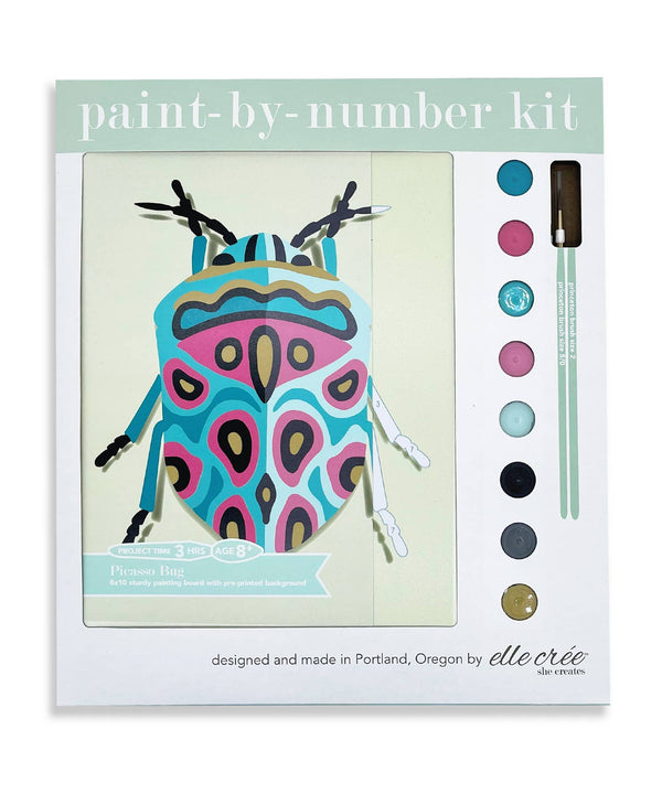 KIDS MINI Picasso Bug Paint-by-Number Kit — The Blue Peony