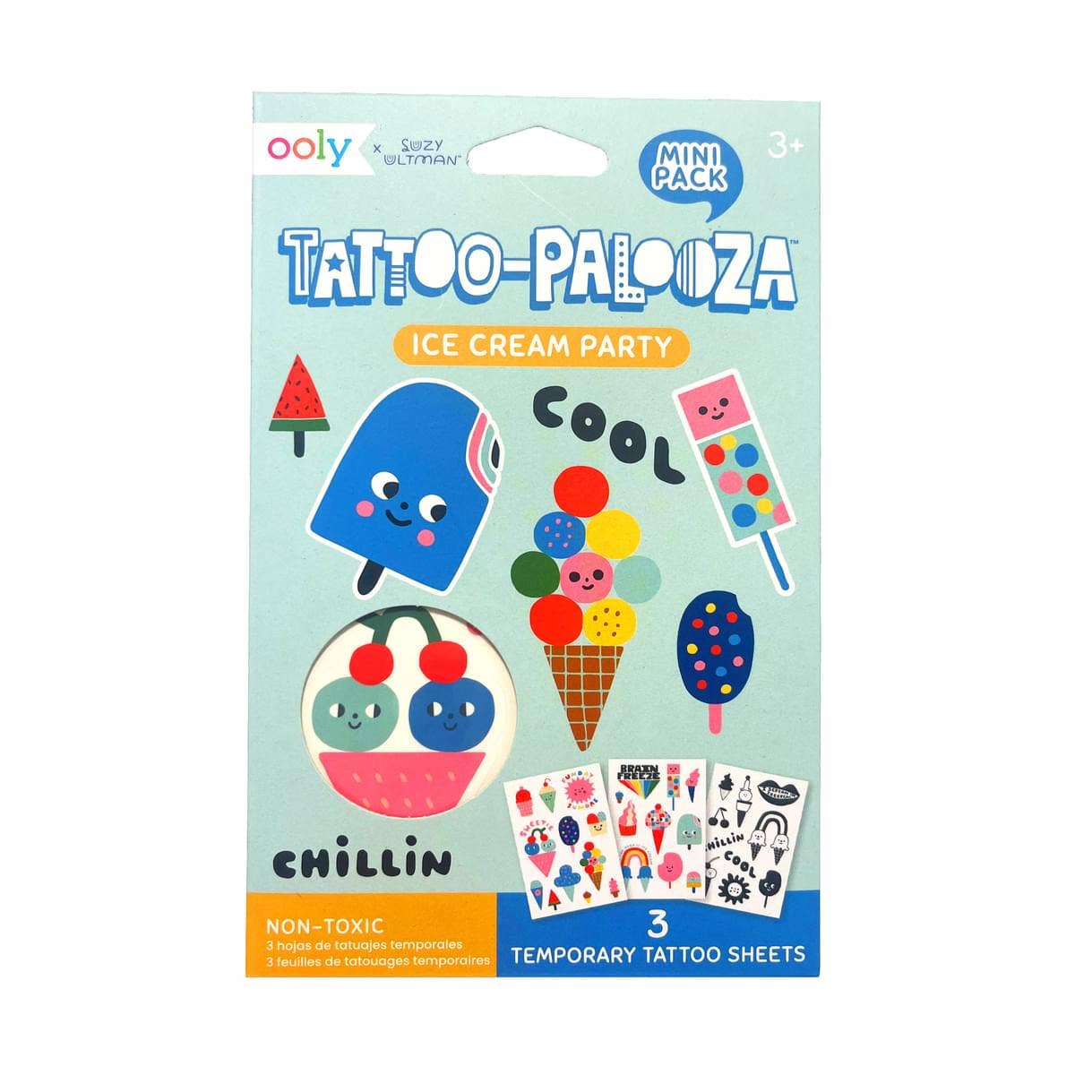Tattoo Palooza x Suzy: Mini Temporary Tattoos - Ice Cream Pa