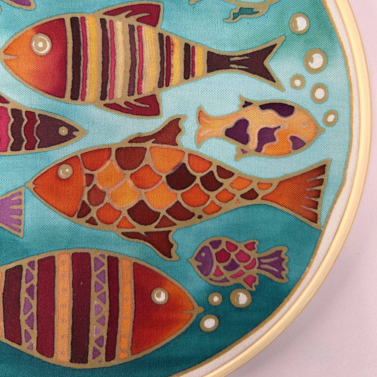 Fishes of the Sea | Batik Craft Kit | Hand-Waxed DIY Art Kit UK: Batik Diy Kit