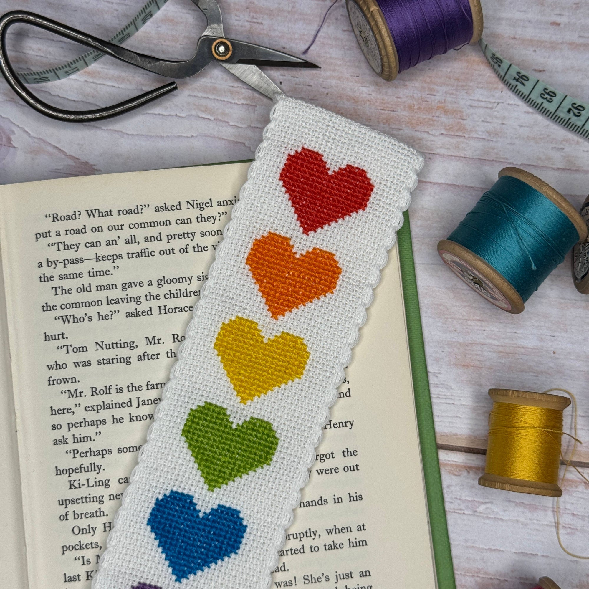Love Story Cross Stitch Bookmark Kit