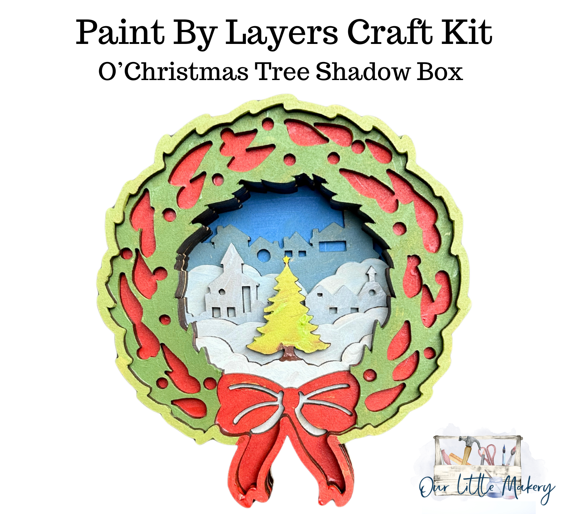 O Christmas Tree Shadow Box Kit