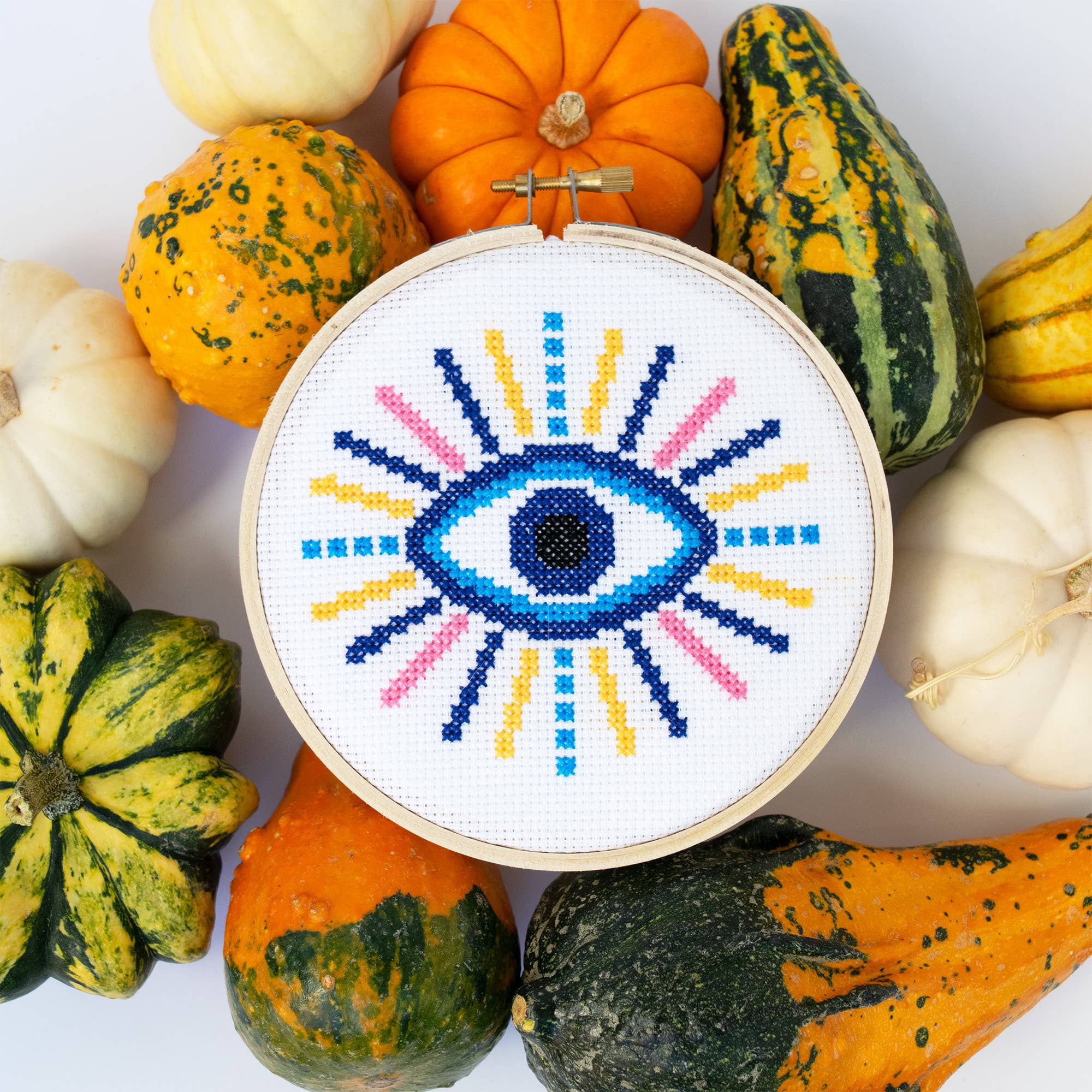 Evil Eye Cross Stitch Kit 