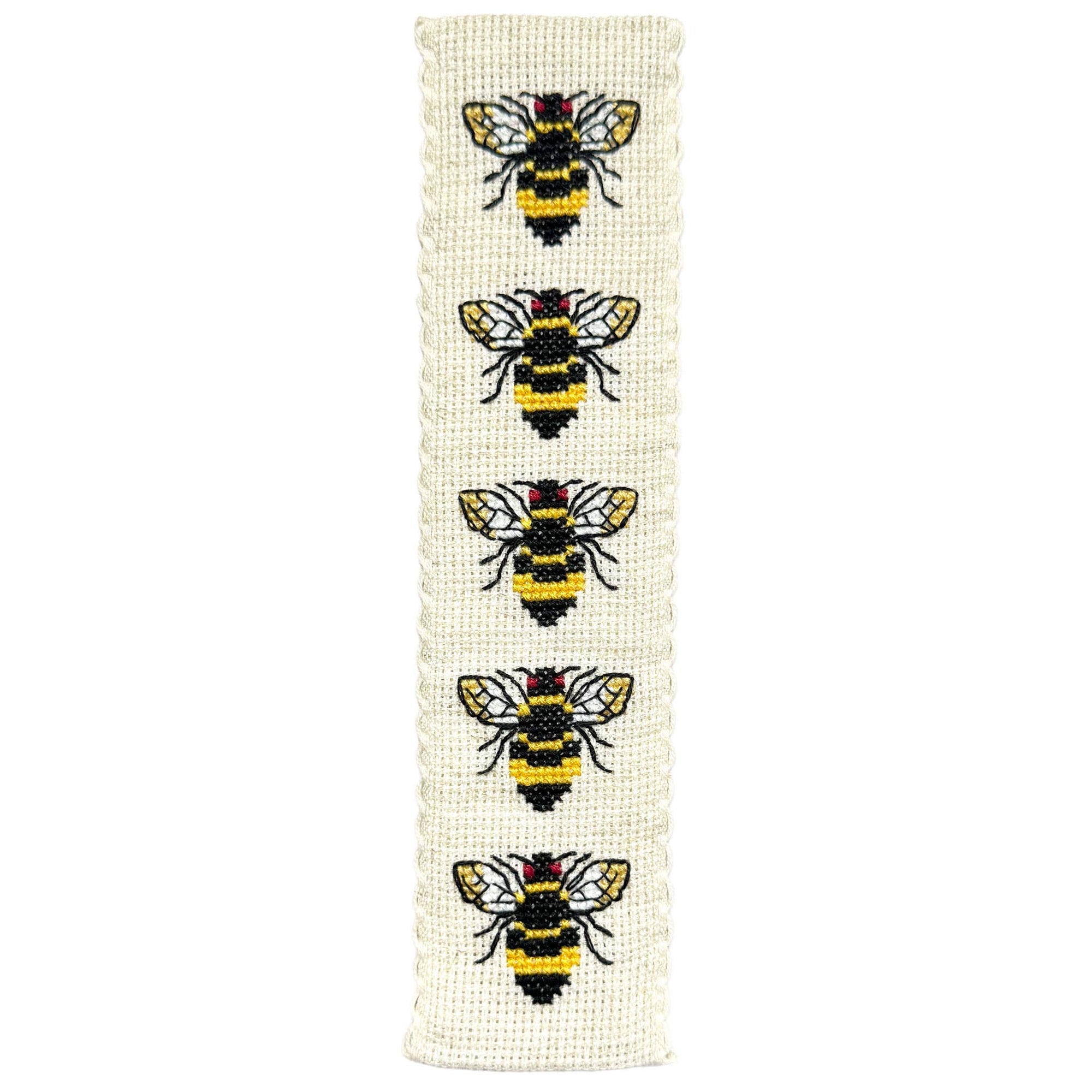 Buzzy Bees Cross Stitch Bookmark Kit