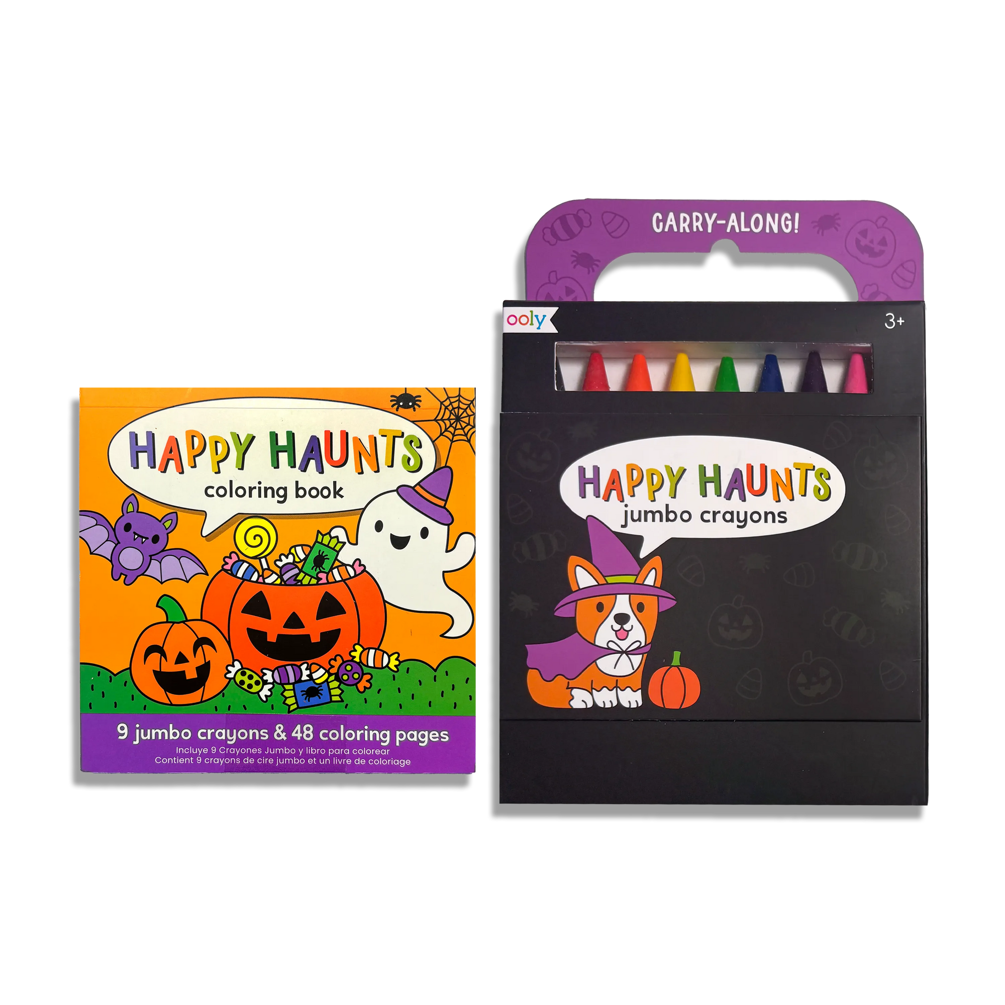 Carry-Along Coloring Book Set - Happy Haunts