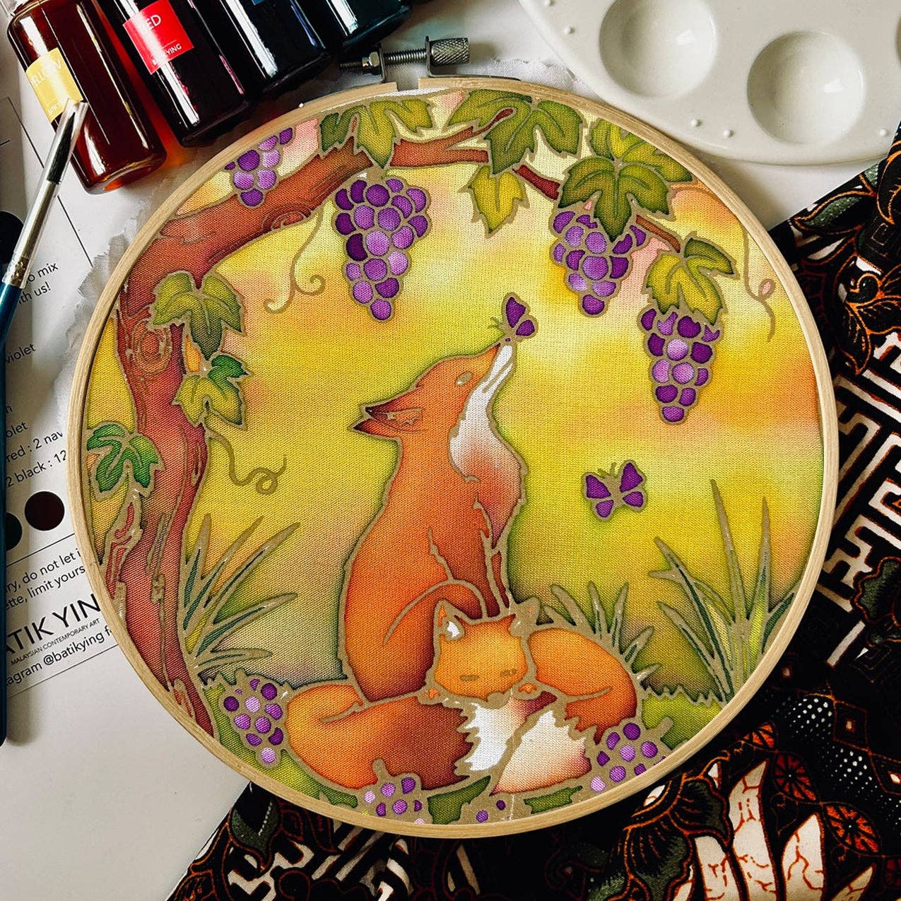 Sweet Dreams, Tod | Batik Craft Kit | Hand-Waxed DIY Art Kit UK: Batik DIY Kit