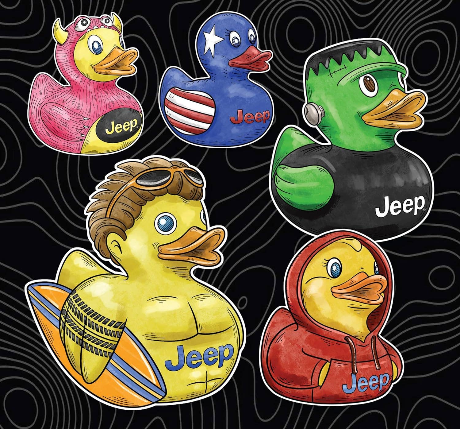 You've Been Ducked Jeep® Brand Coloring Book + Stickers