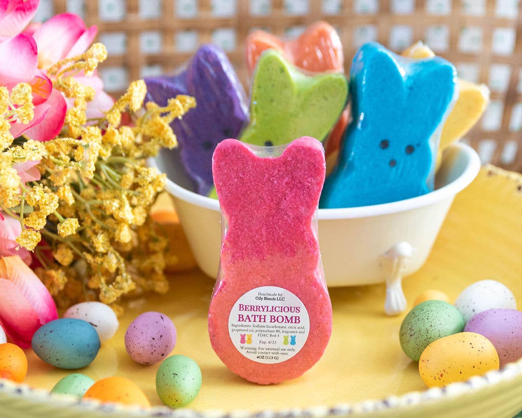 Easter Bunny Bath Bombs - Made in the USA: Cucumber Splash (Green)
