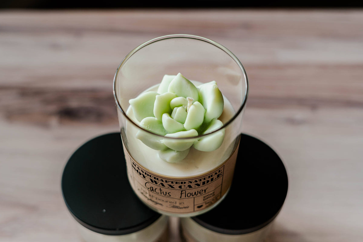 Cactus Flower Candle