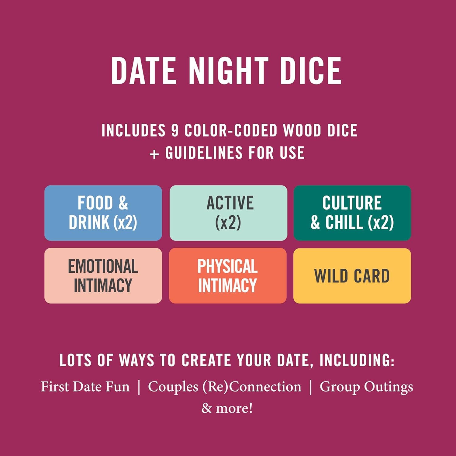 Date Night Dice - Inspiration for Fun &amp; Flirty Dates