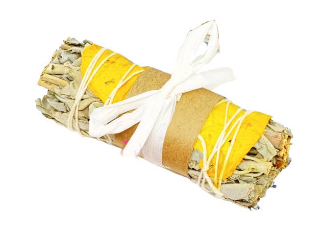 White Sage and Rose Bundles Chakra: Sage/Purple