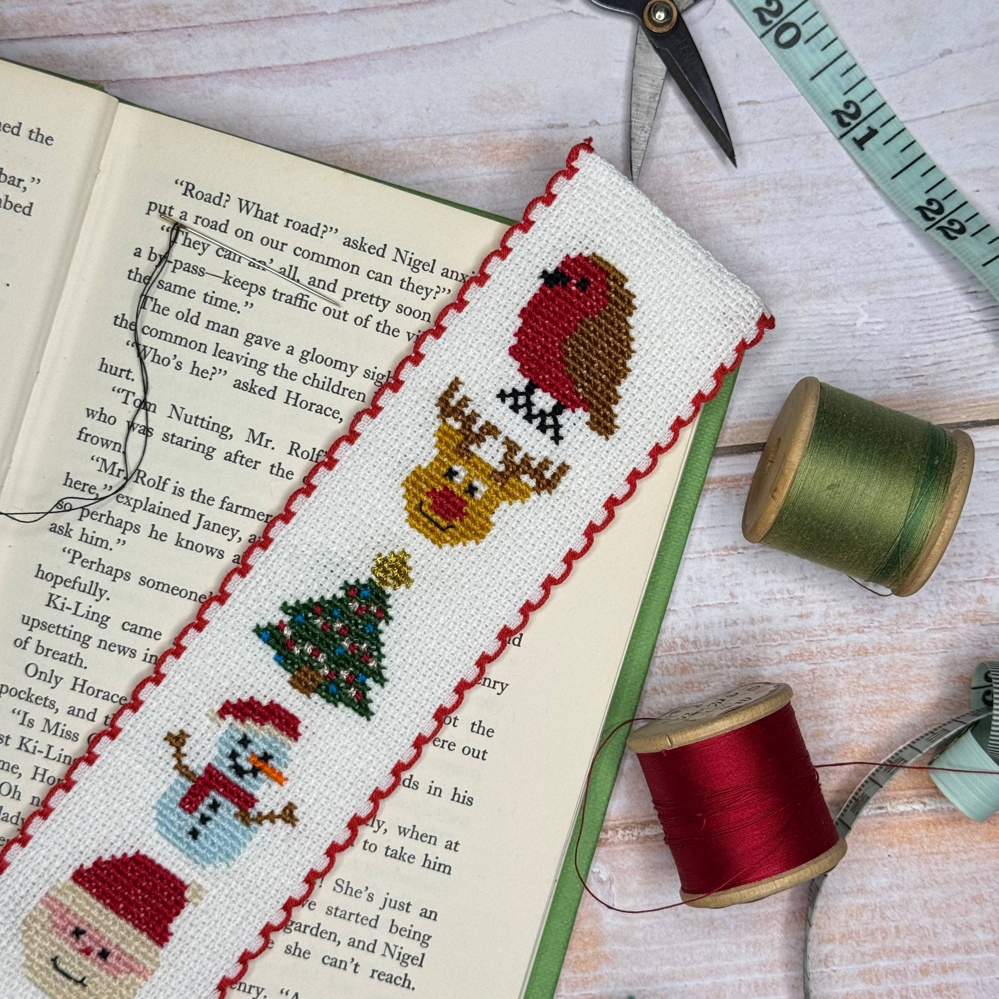 Festive Friends Cross Stitch Bookmark Kit