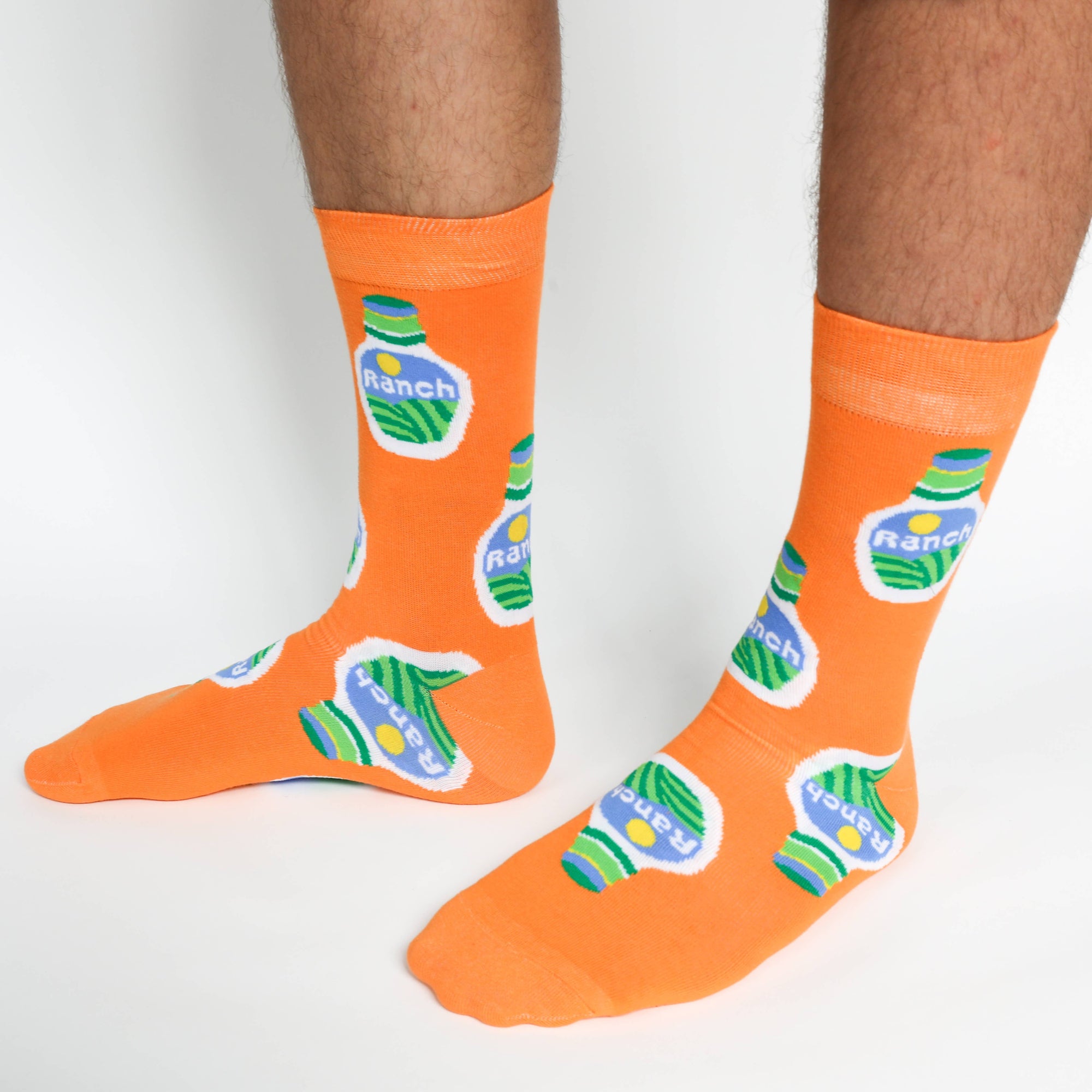 Ranch Crew Socks | Foodie Novelty Socks | Large