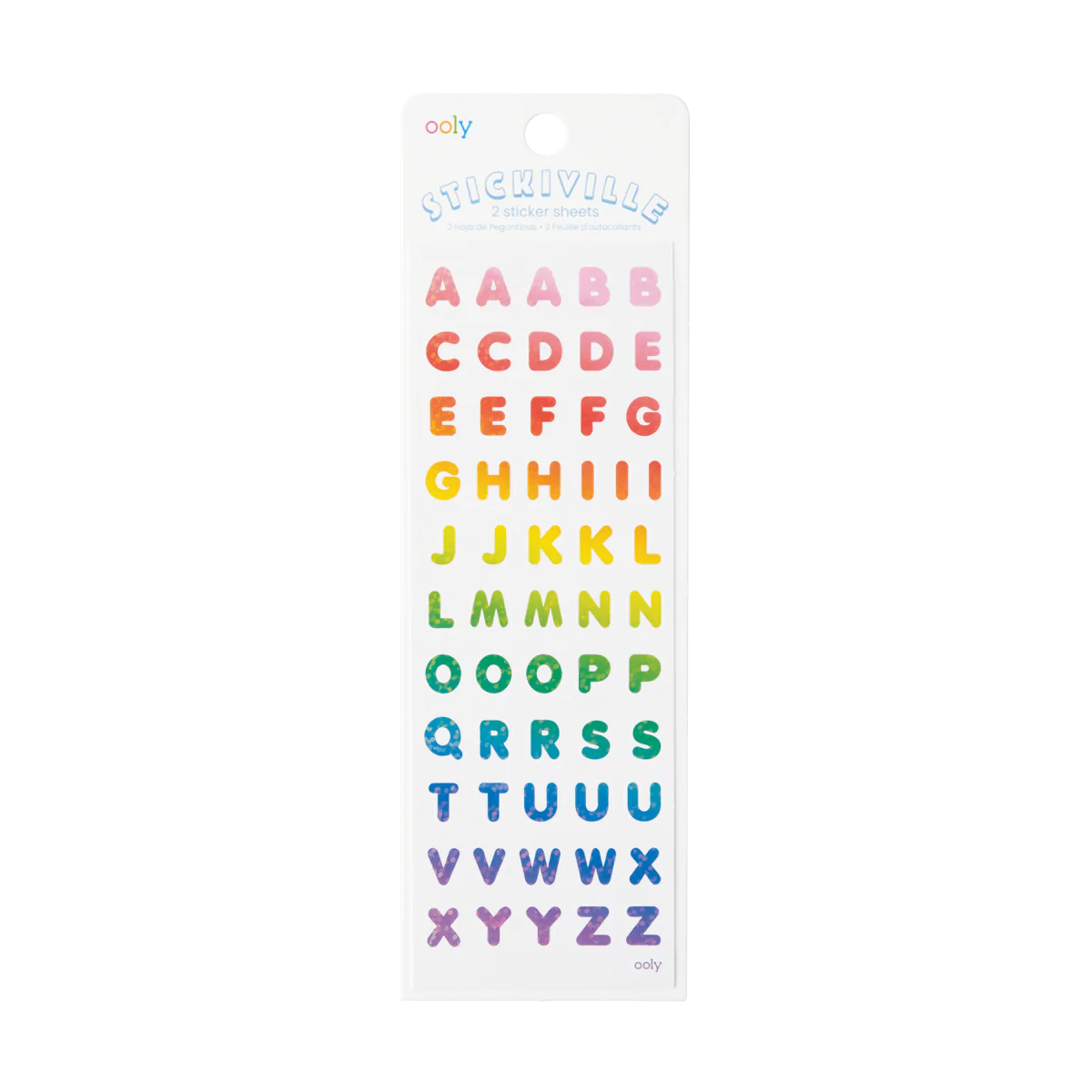 Rainbow Letter Sticker Pack
