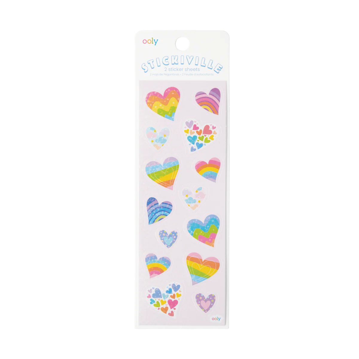 Rainbow Heart Sticker Pack