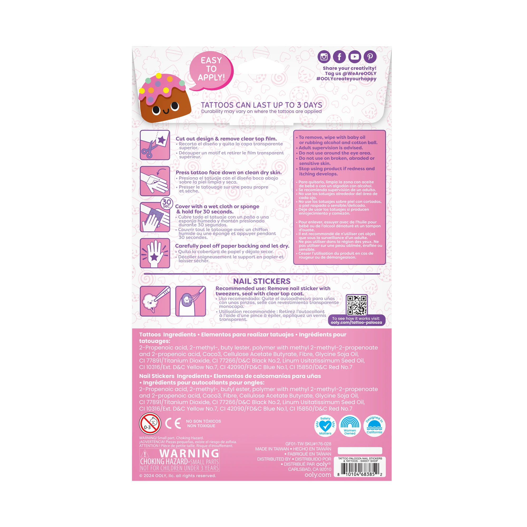 Tattoo Palooza: Temporary Tattoos &amp; Nail Stickers - Sweet Sh