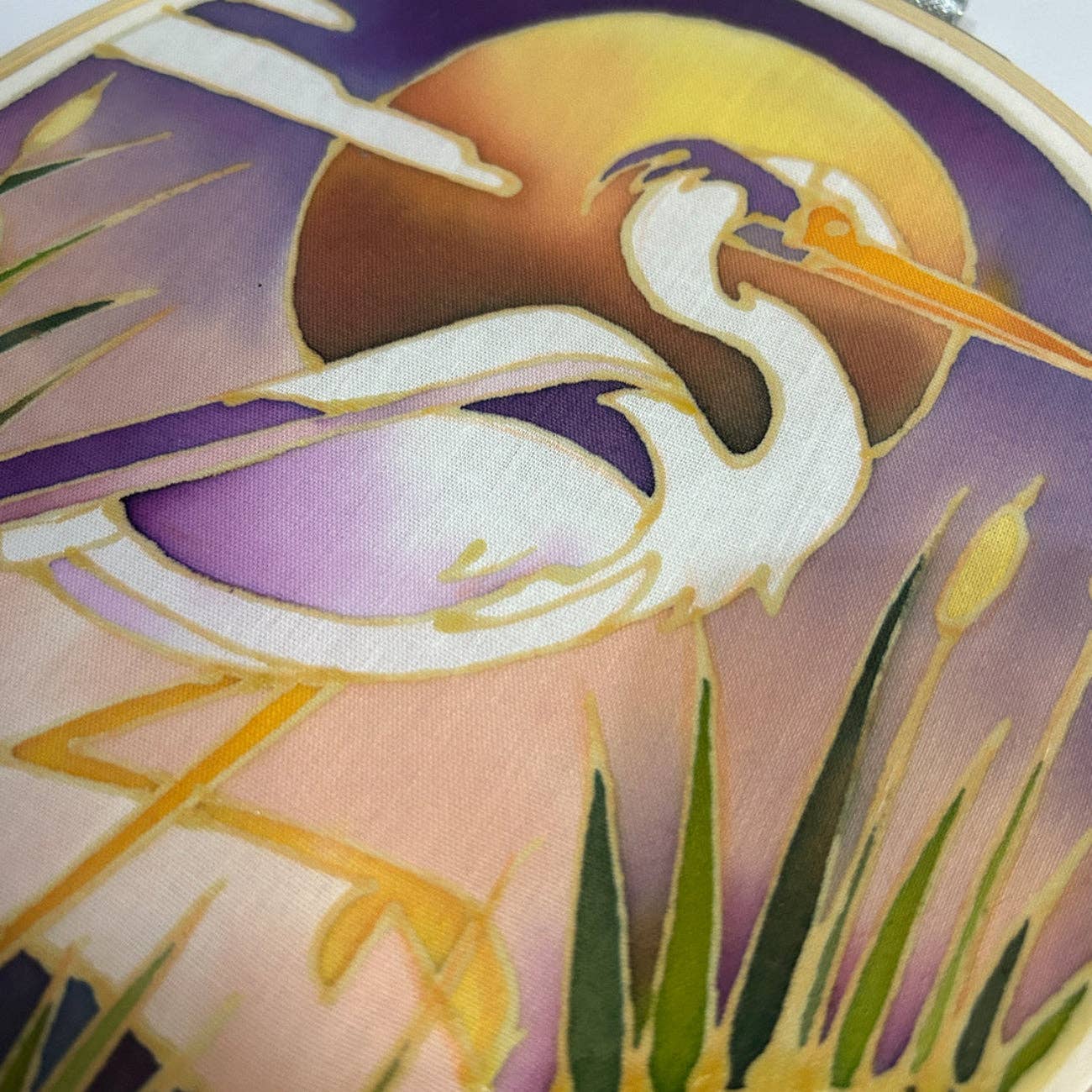 River Heron | Batik Craft Kit | Hand-Waxed DIY Art Kit UK: Batik Kit