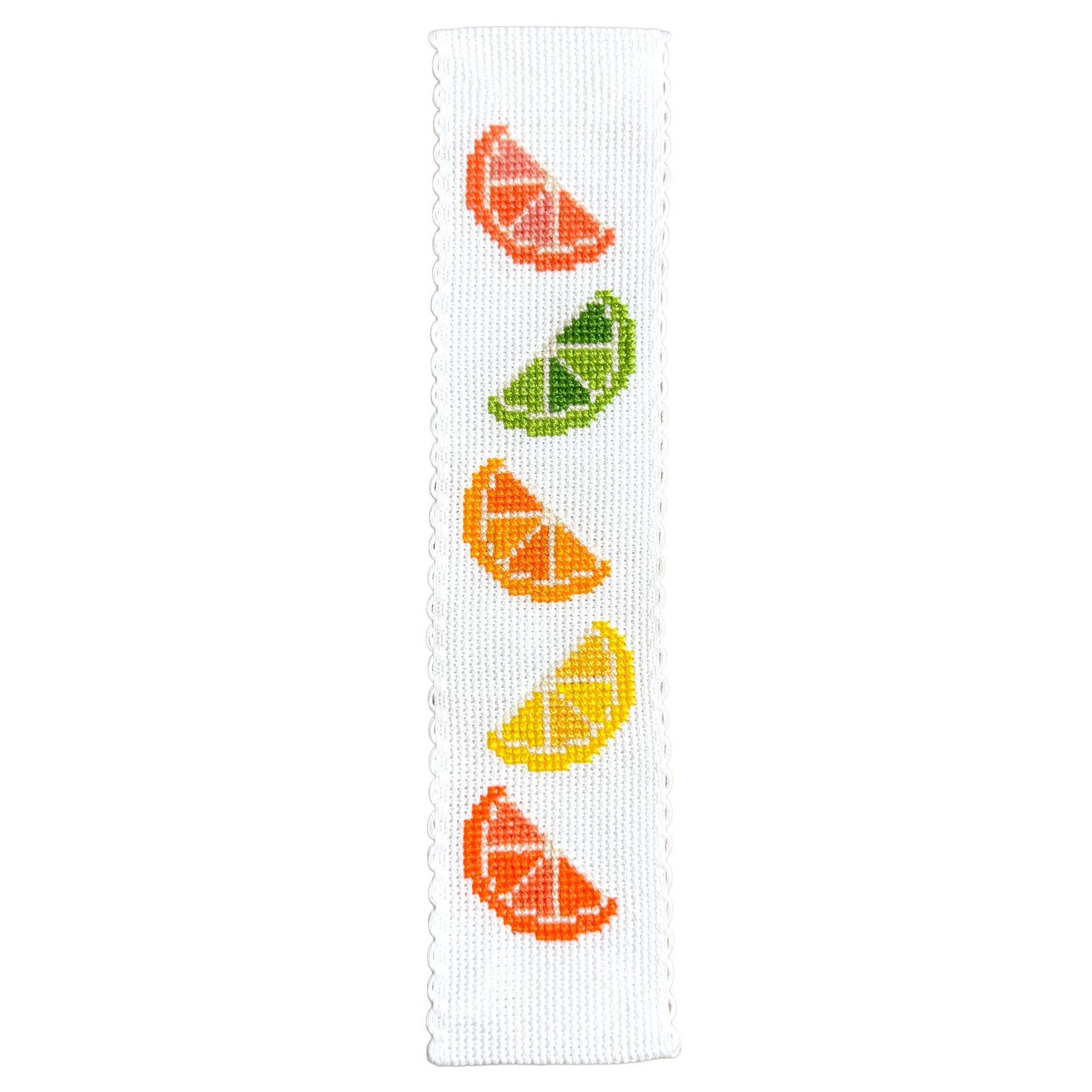 Summer Citrus Cross Stitch Bookmark Kit
