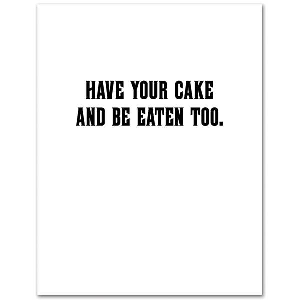 Tiger King Have Your Cake Birthday Card