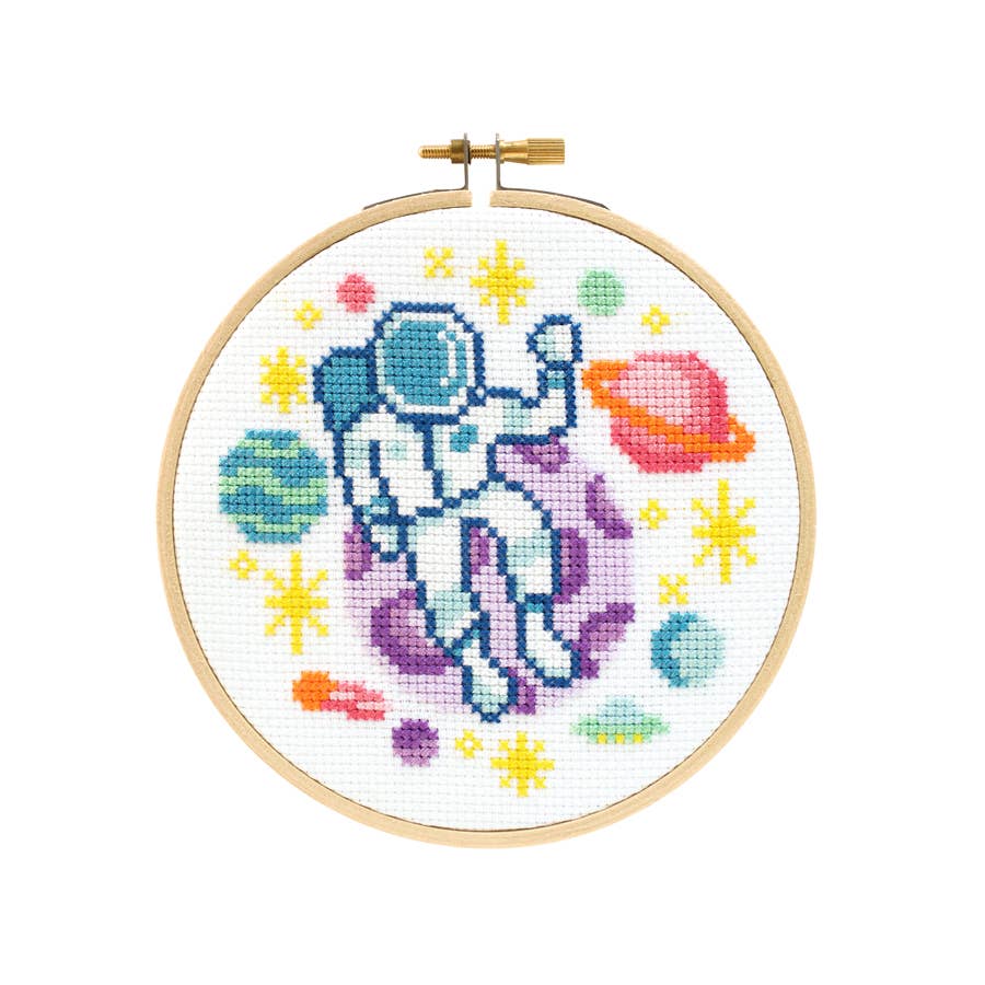 Space Explorer Cross Stitch Kit