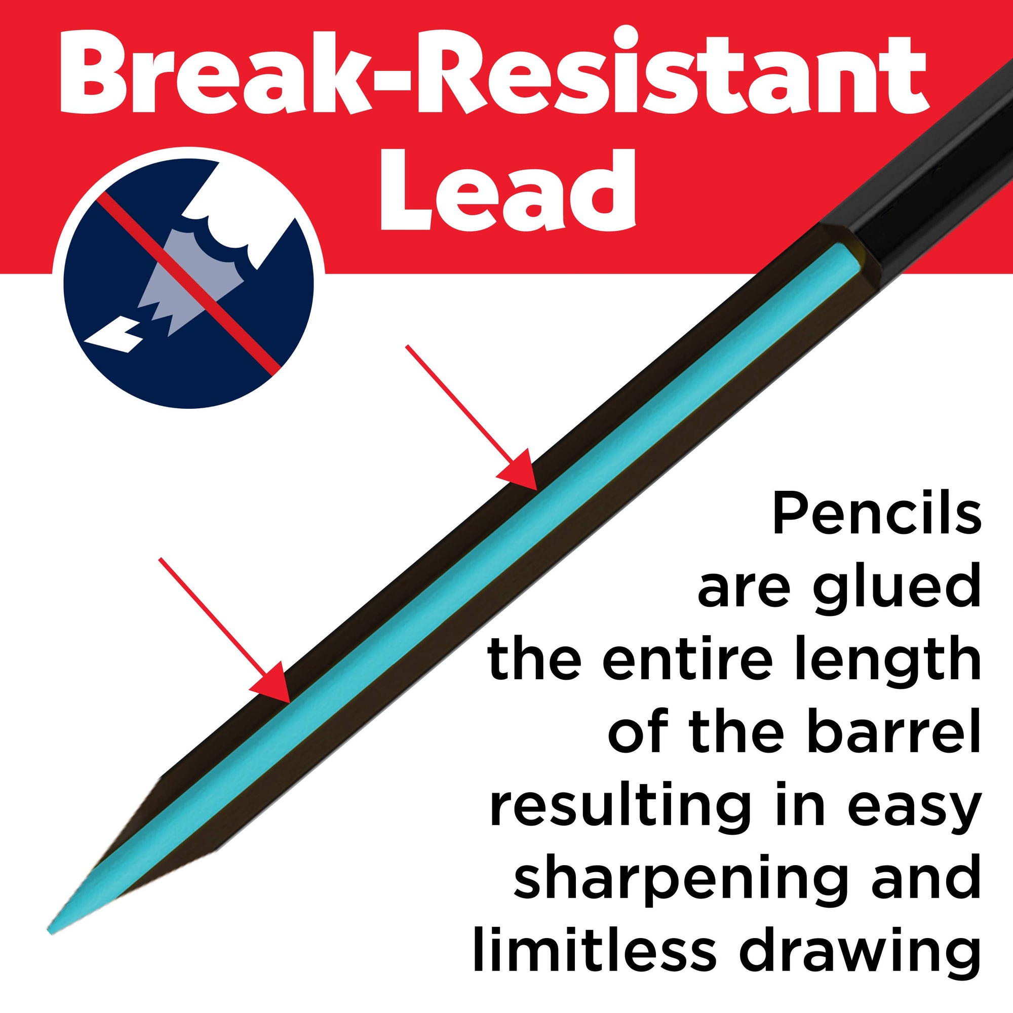 Black Edition Colored Pencils - Tin of 12