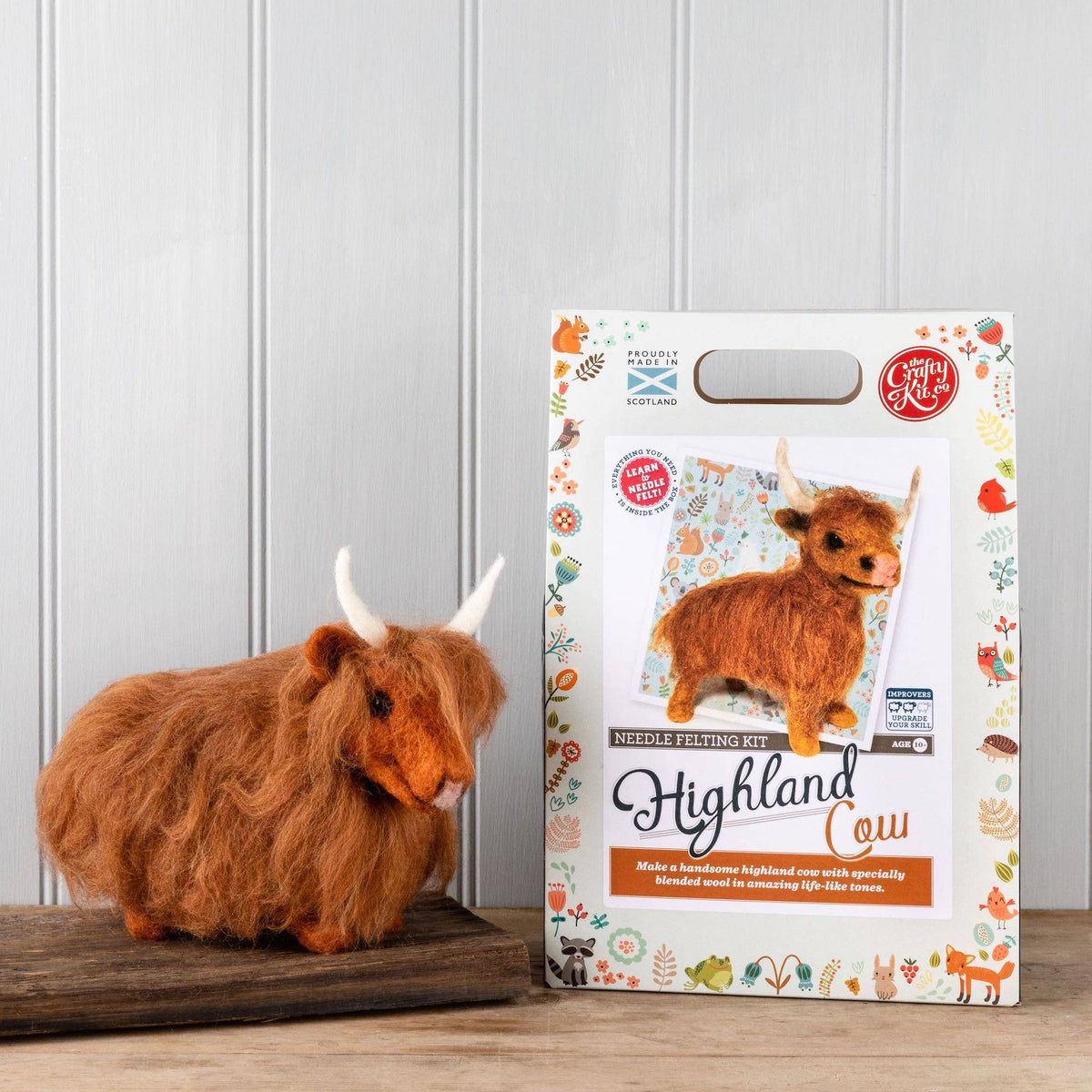 Highland Cow Needle Felting Kit