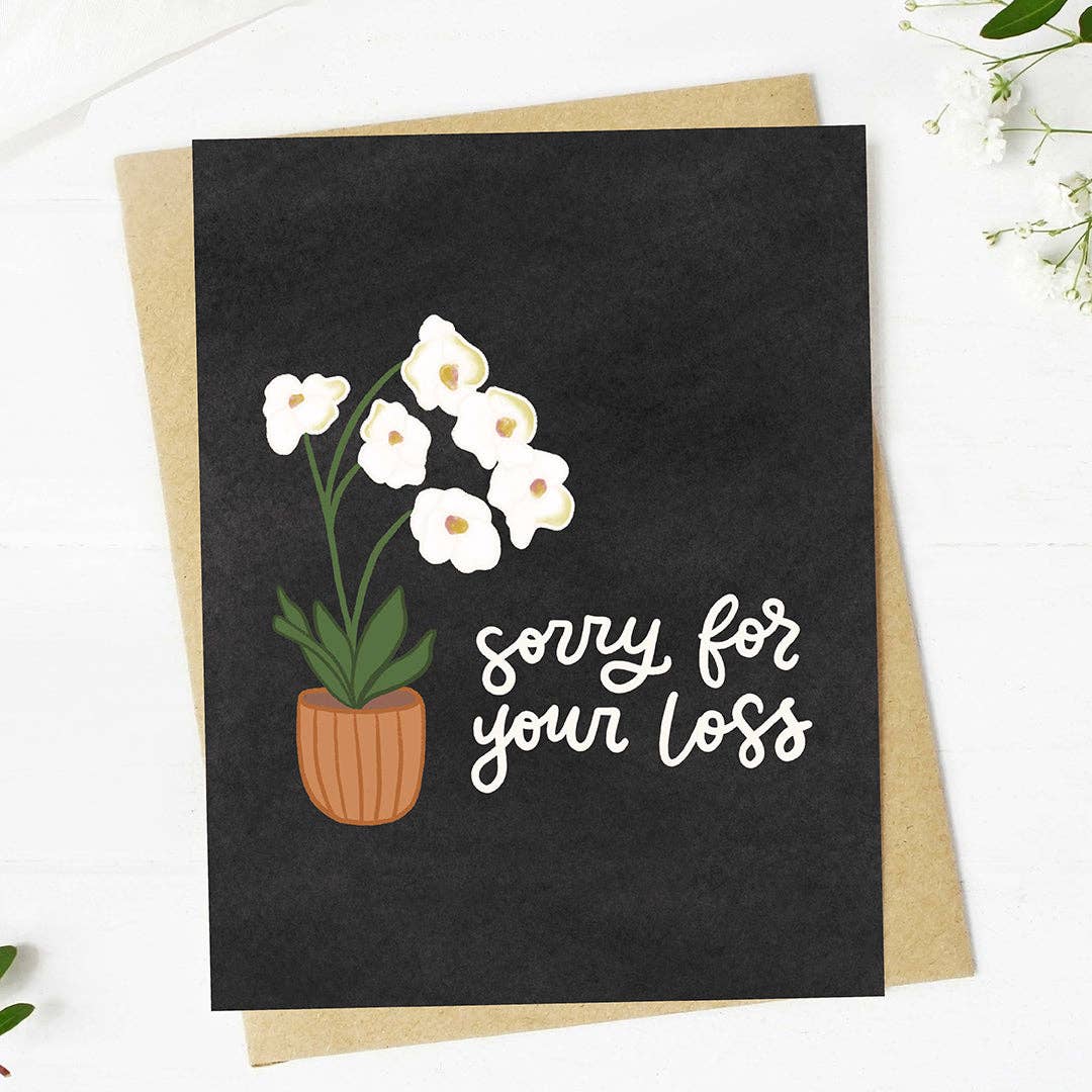 &quot;Sorry for your loss&quot; Sympathy Card
