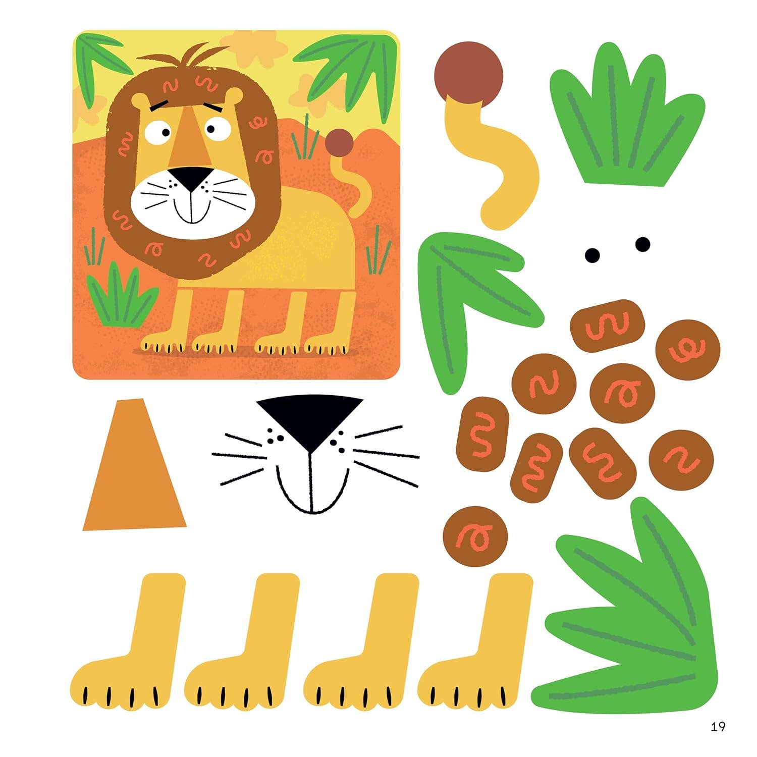 First Fun Sticker Painting:  WILD ANIMALS