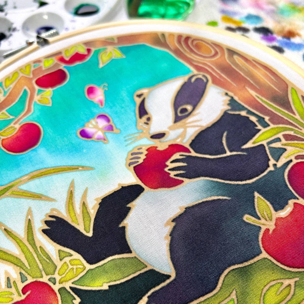 Mr. Brock's Picnic | Batik Craft Kit | Hand-Waxed DIY Art Kit UK: Batik DIY Kit