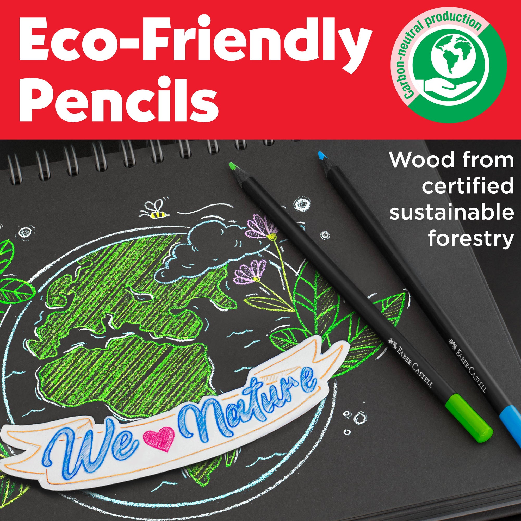 Black Edition Colored Pencils - Tin of 12