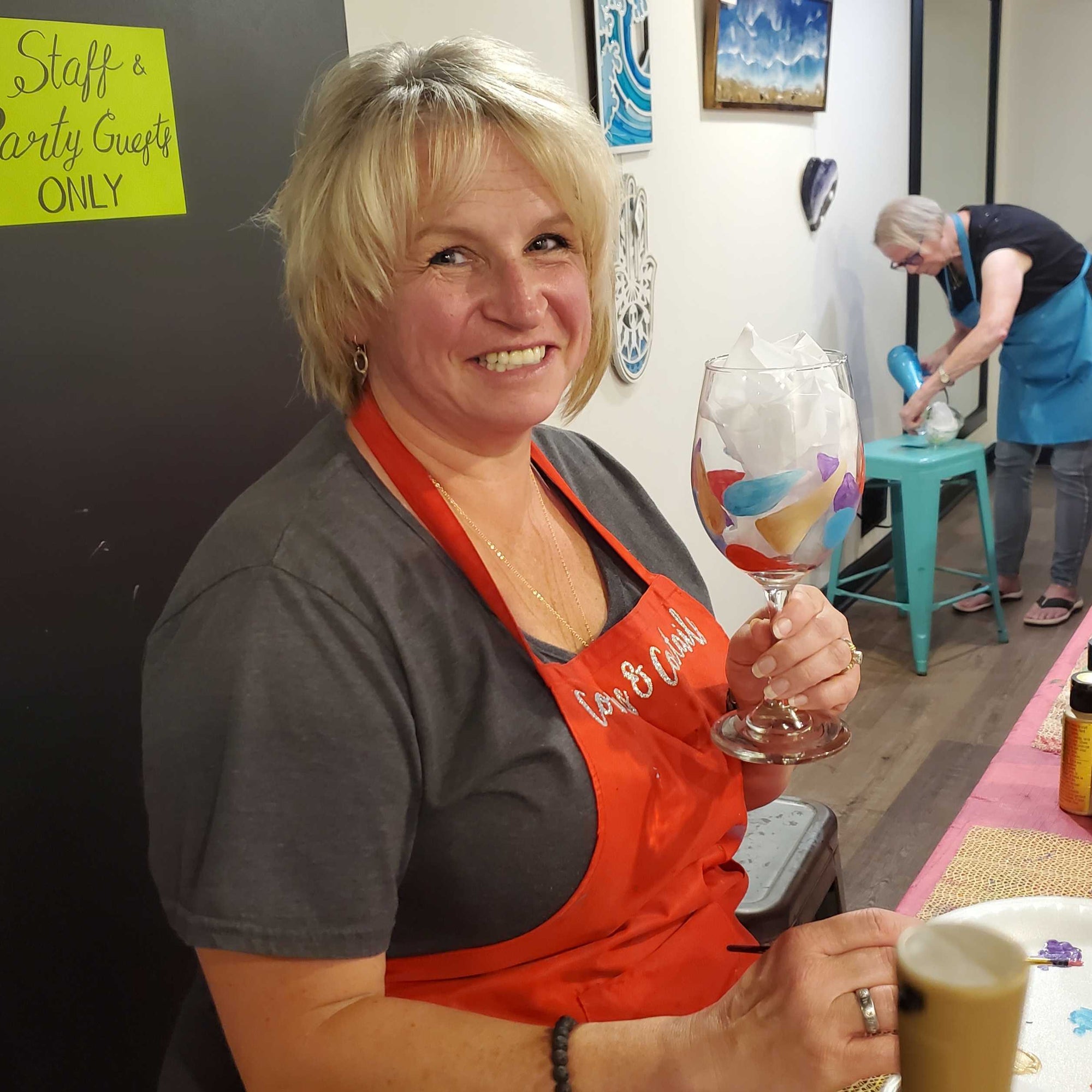 Glassware Painting Class