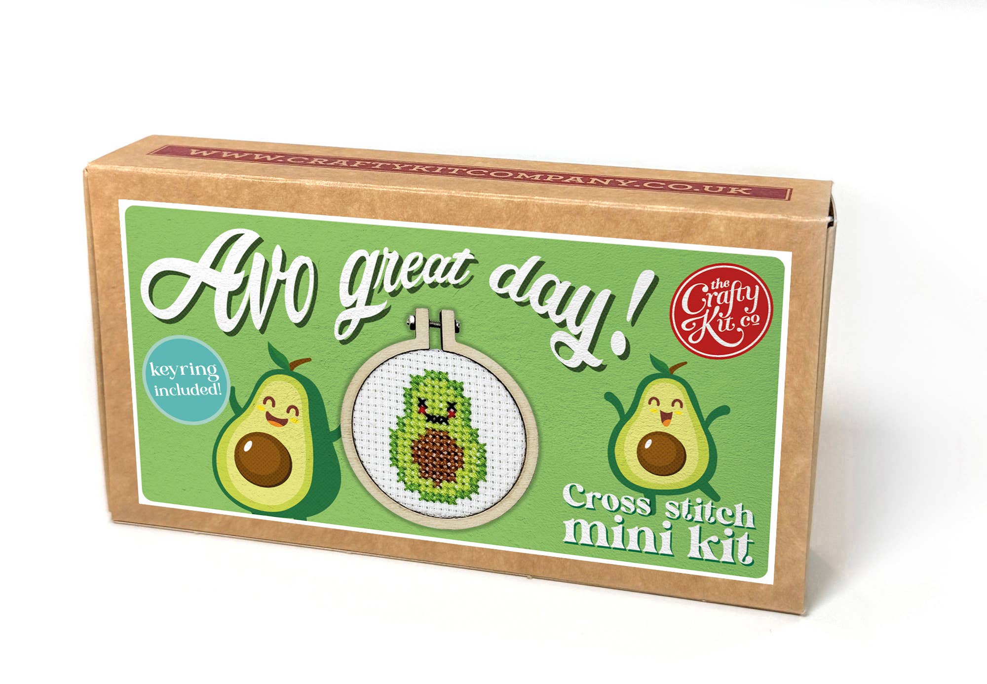 'Avo Great Day!' Mini Matchbox Cross Stitch Kit