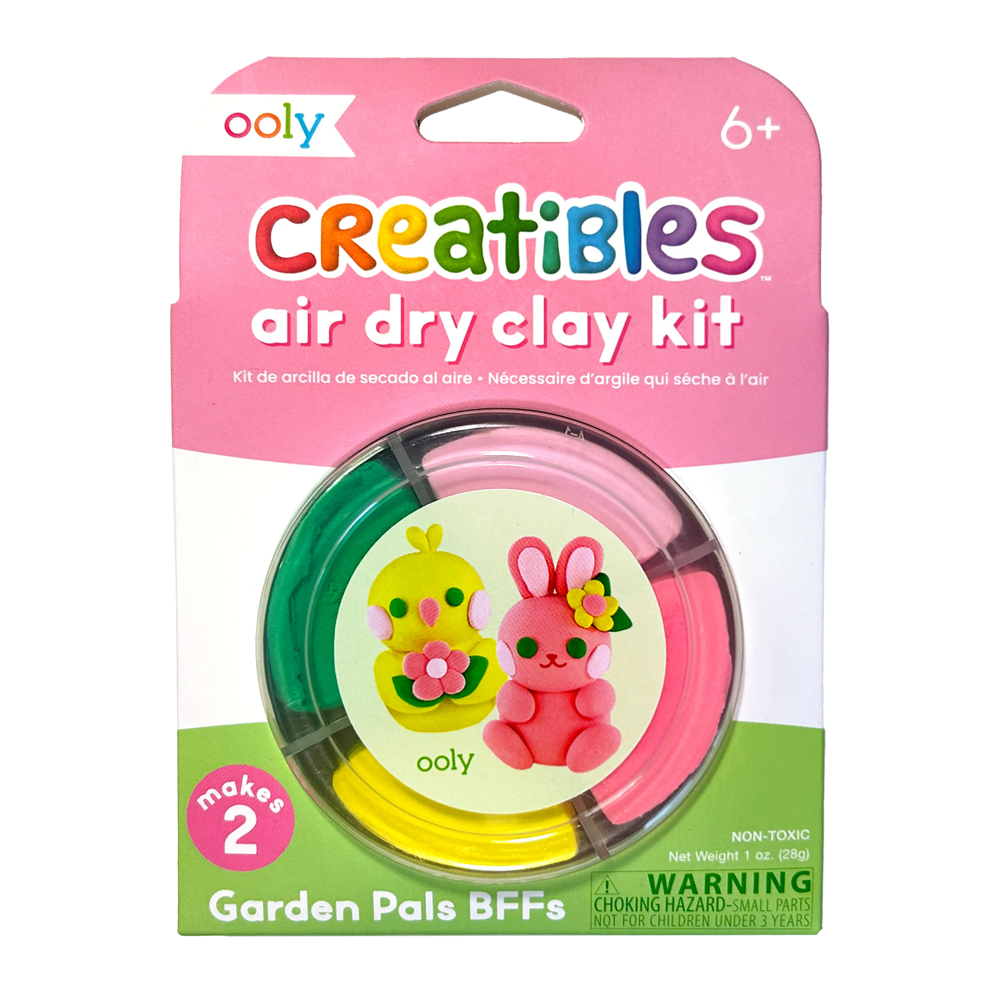 Creatibles: Air Dry Clay BFFs Kit - Garden Pals (Set of 4 Co