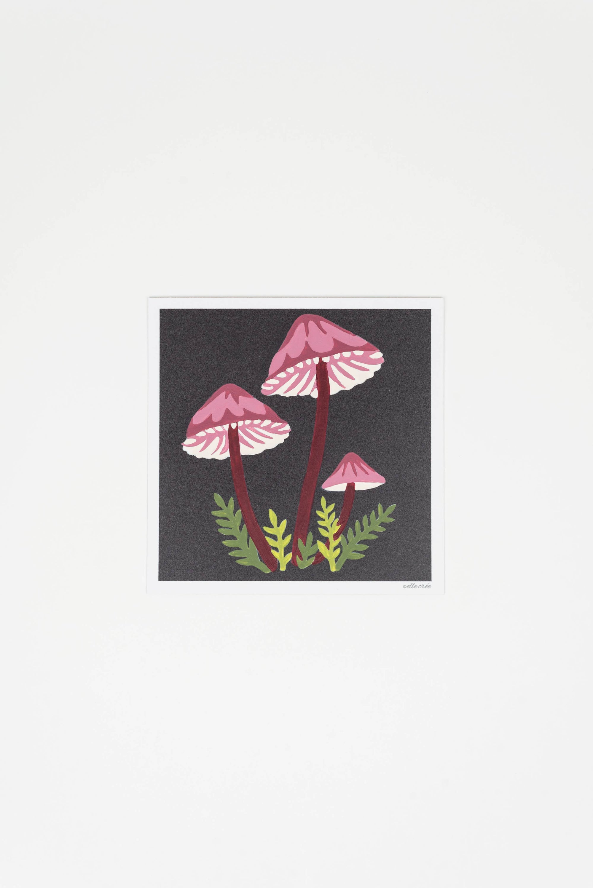 Bleeding Fairy Helmet Mushrooms MINI Paint-by-Number Kit