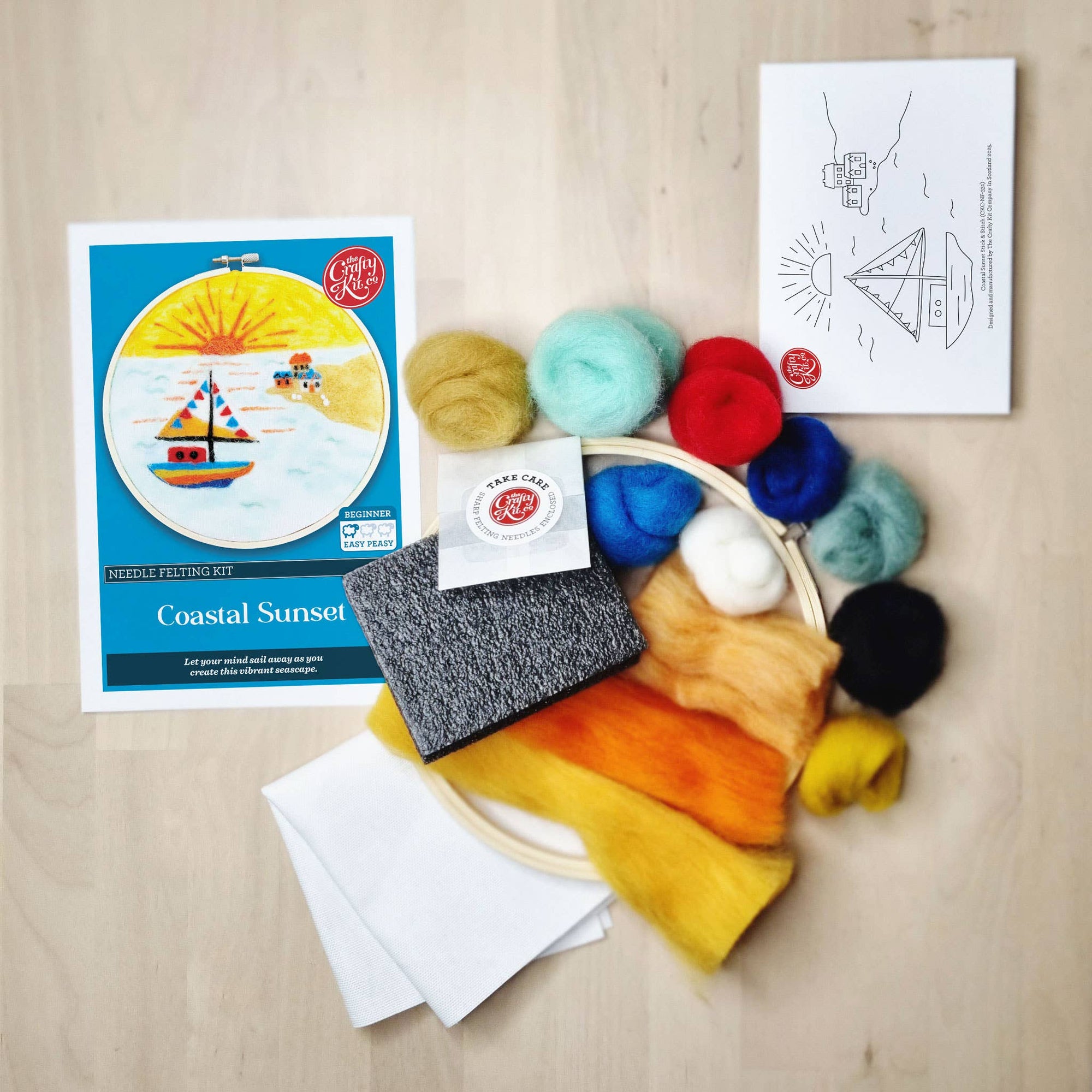 Coastal Sunset Needle Felting Kit