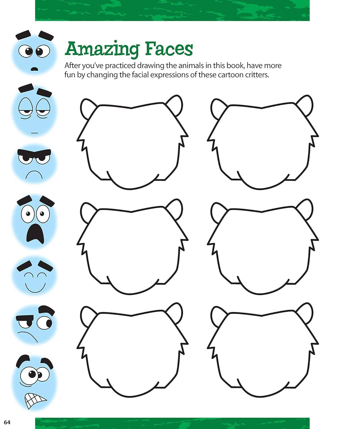 A Kid's Guide to Drawing Cartoon Animals - Activity Book