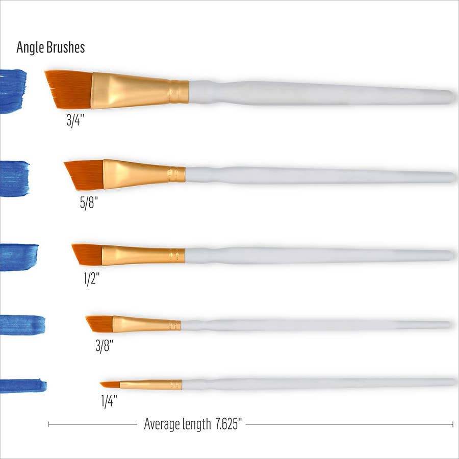 Angle Brush Set: 5 Pieces