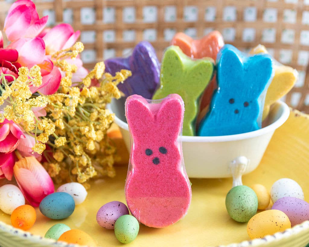 Easter Bunny Bath Bombs - Made in the USA: Jelly Bean (Blue)