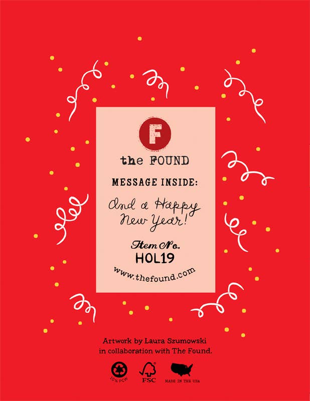 Cheers Happy Holidays Christmas Card