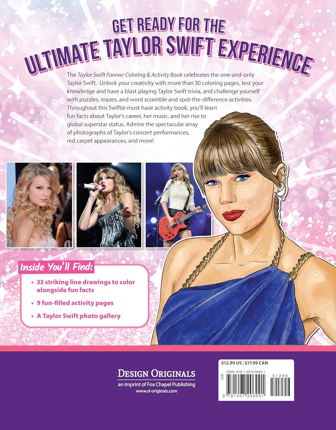10-Copy Display Taylor Swift Forever Coloring &amp;Activity Book