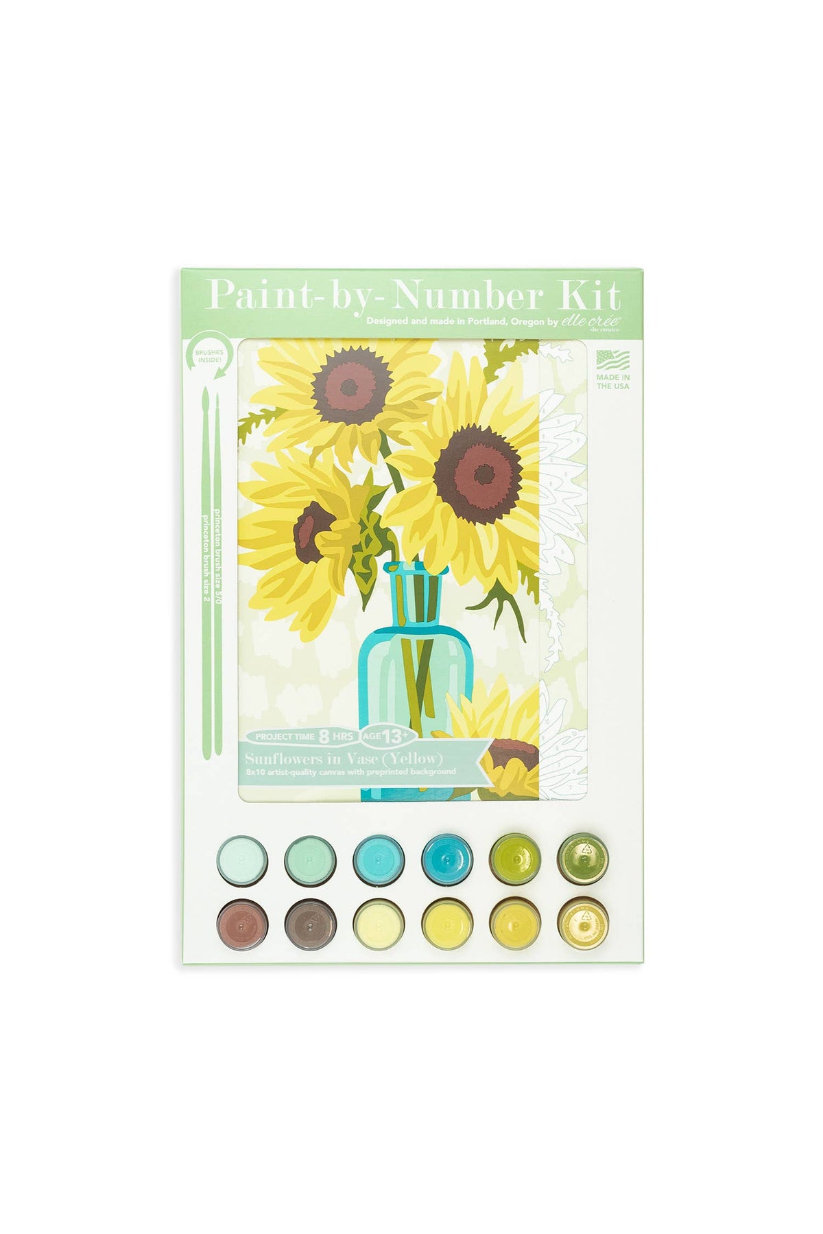 Sunflowers in Vase (Yellow) PBN Kit