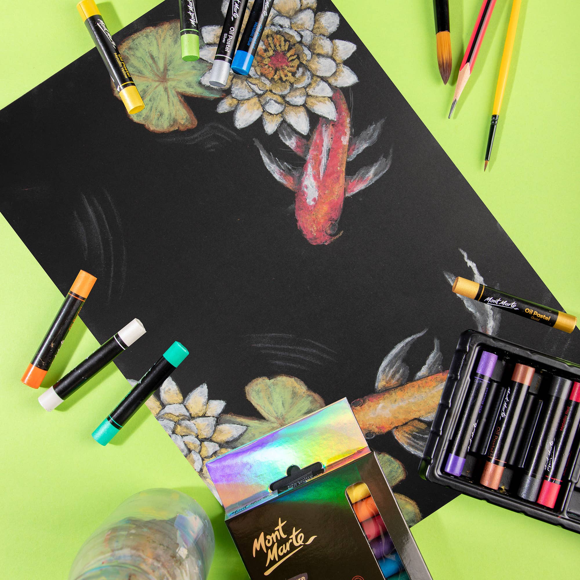 Metallic Oil Pastels Signature 12pc