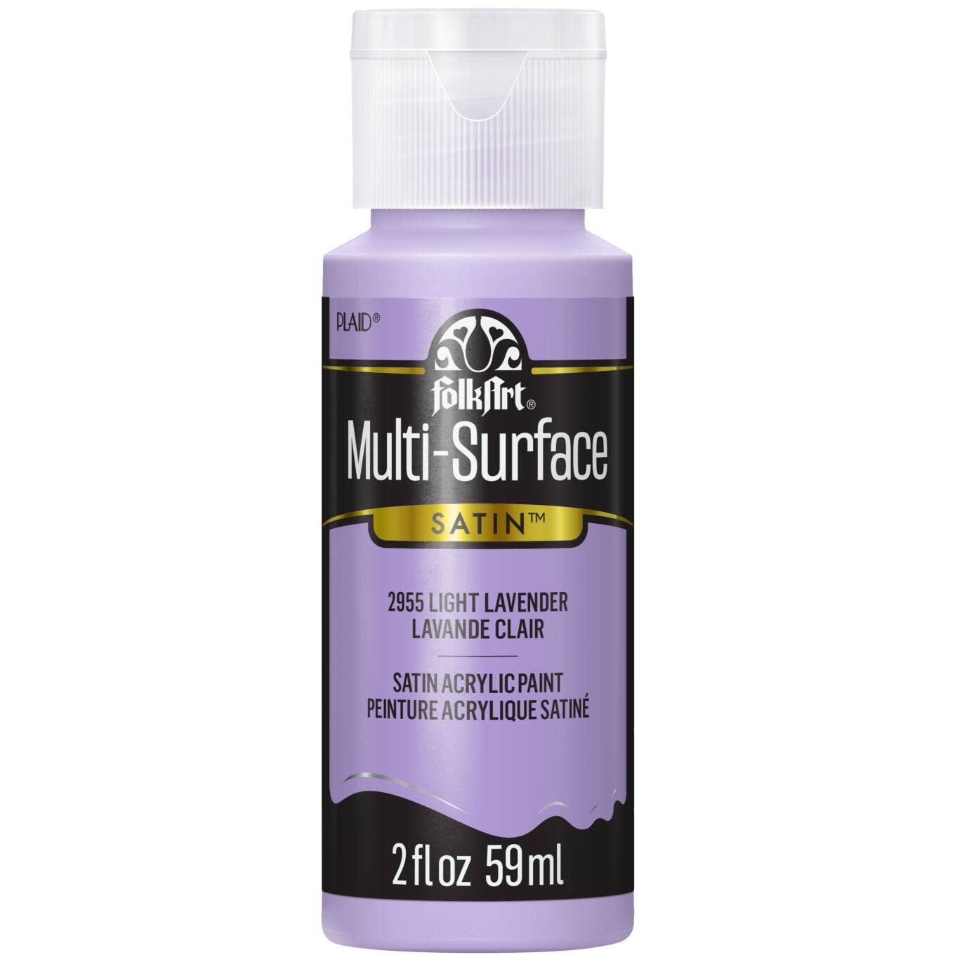 FolkArt ® Multi-Surface Satin Acrylic Paint - 2 oz: Light Lavender
