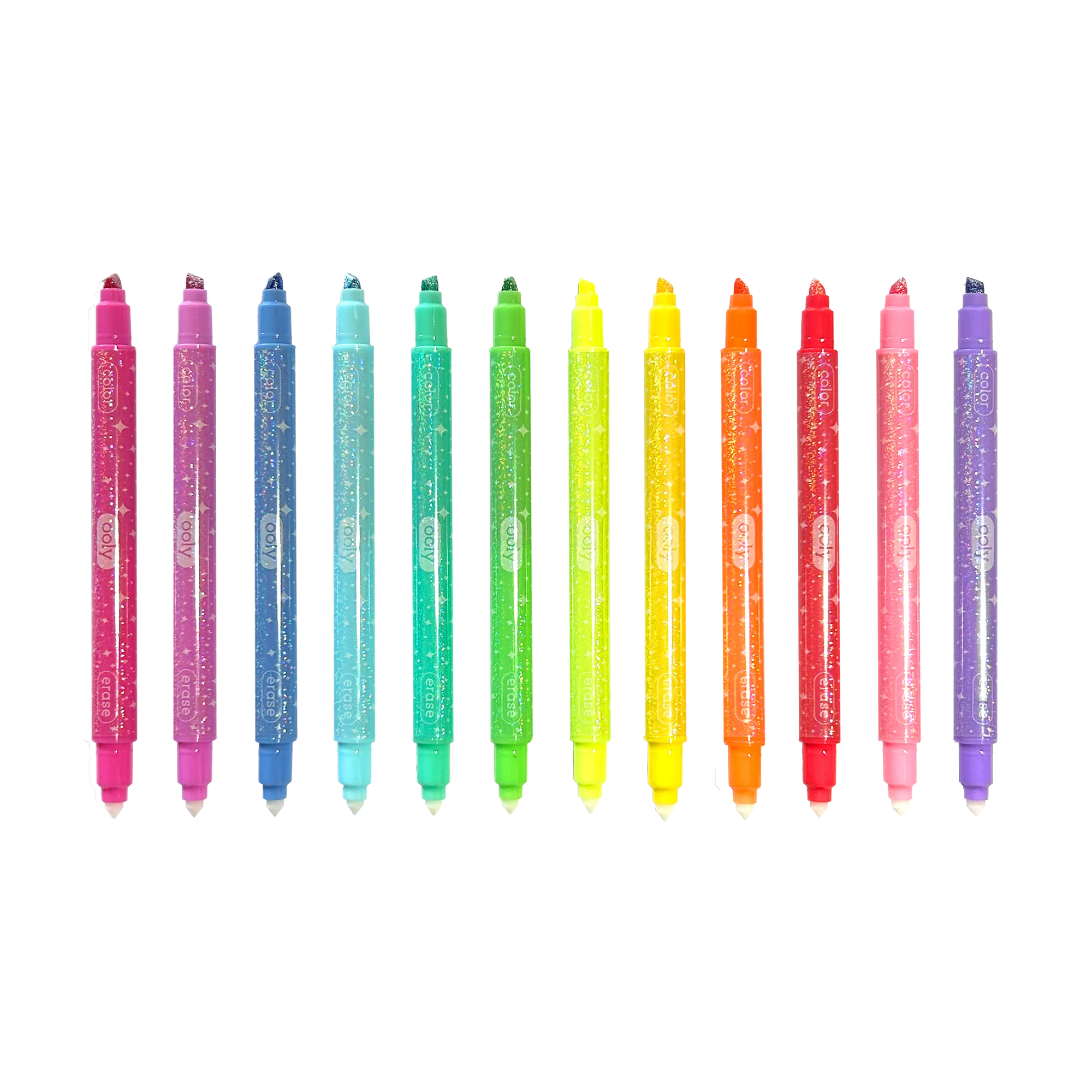 Make no Mistake! Glittery Erasable Markers - Set of 12