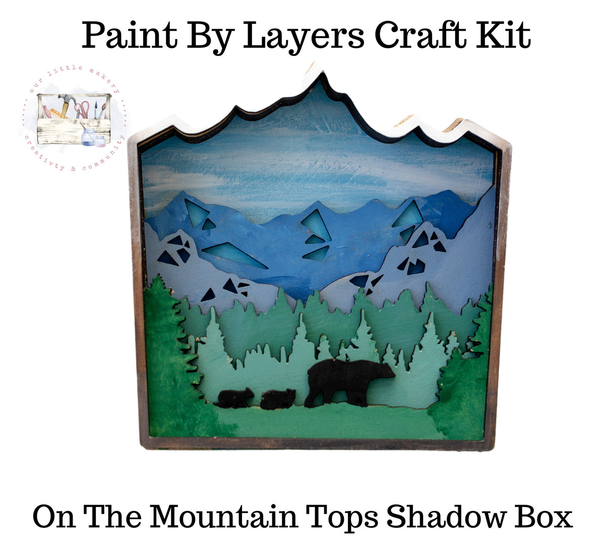 On The Mountain Tops Shadow Box Kit