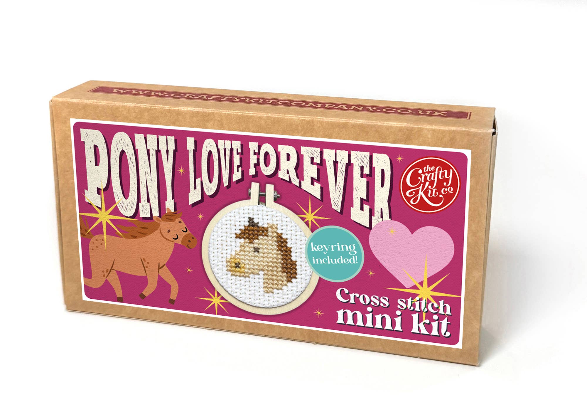 Pony Love Forever! Mini Matchbox Cross Stitch Kit