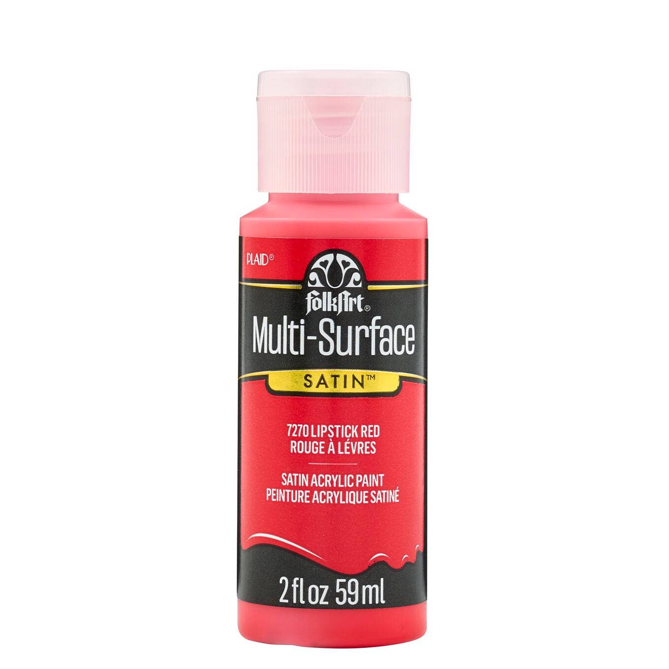 FolkArt ® Multi-Surface Satin Acrylic Paint - 2 oz: Lipstick Red
