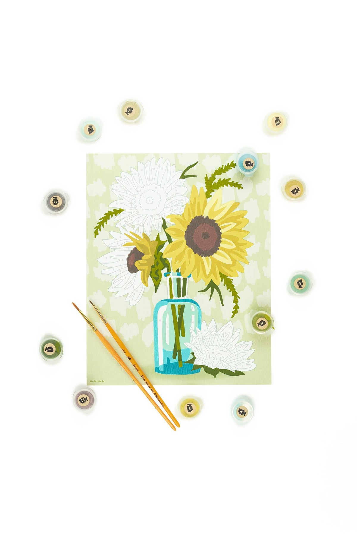 Sunflowers in Vase (Yellow) PBN Kit