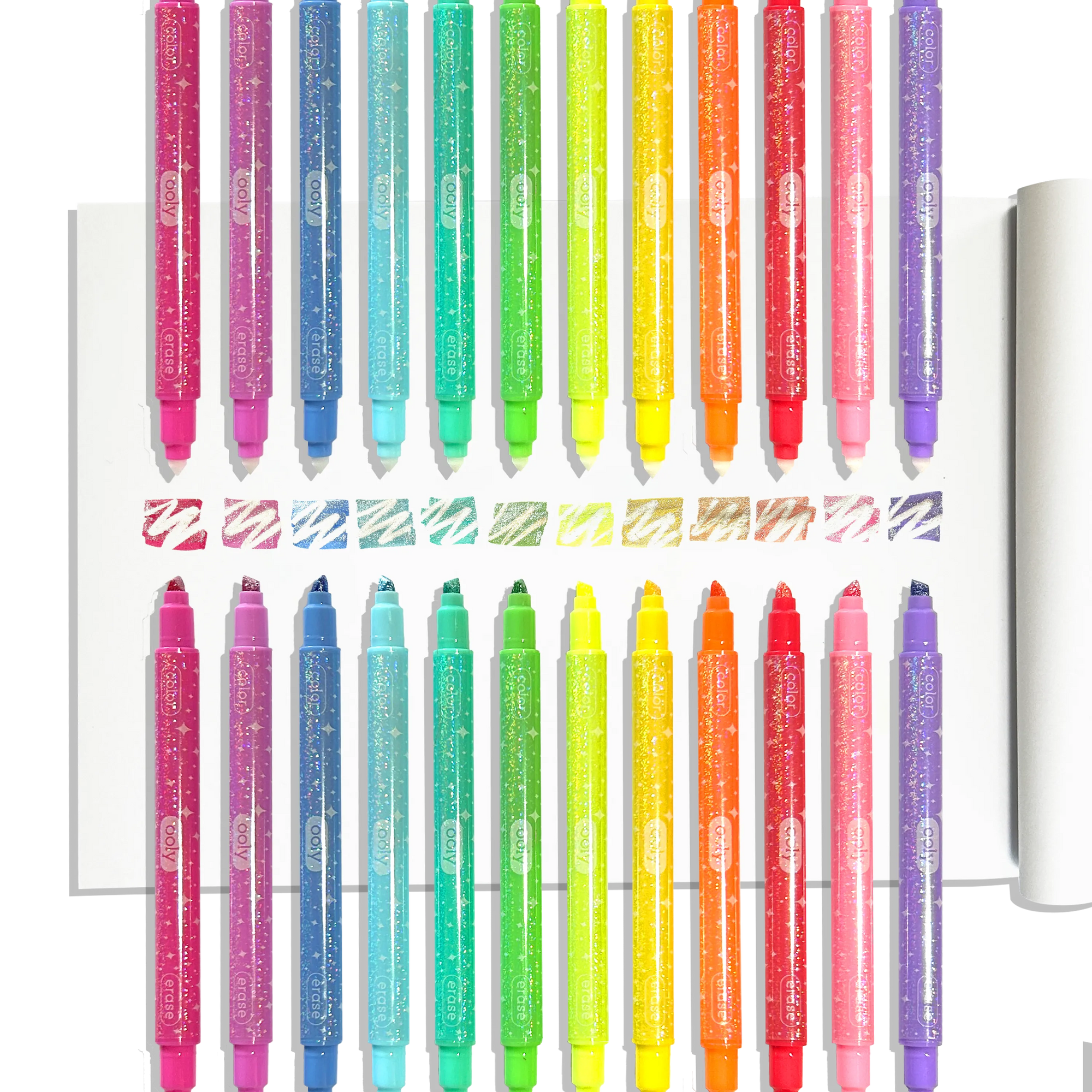 Make no Mistake! Glittery Erasable Markers - Set of 12