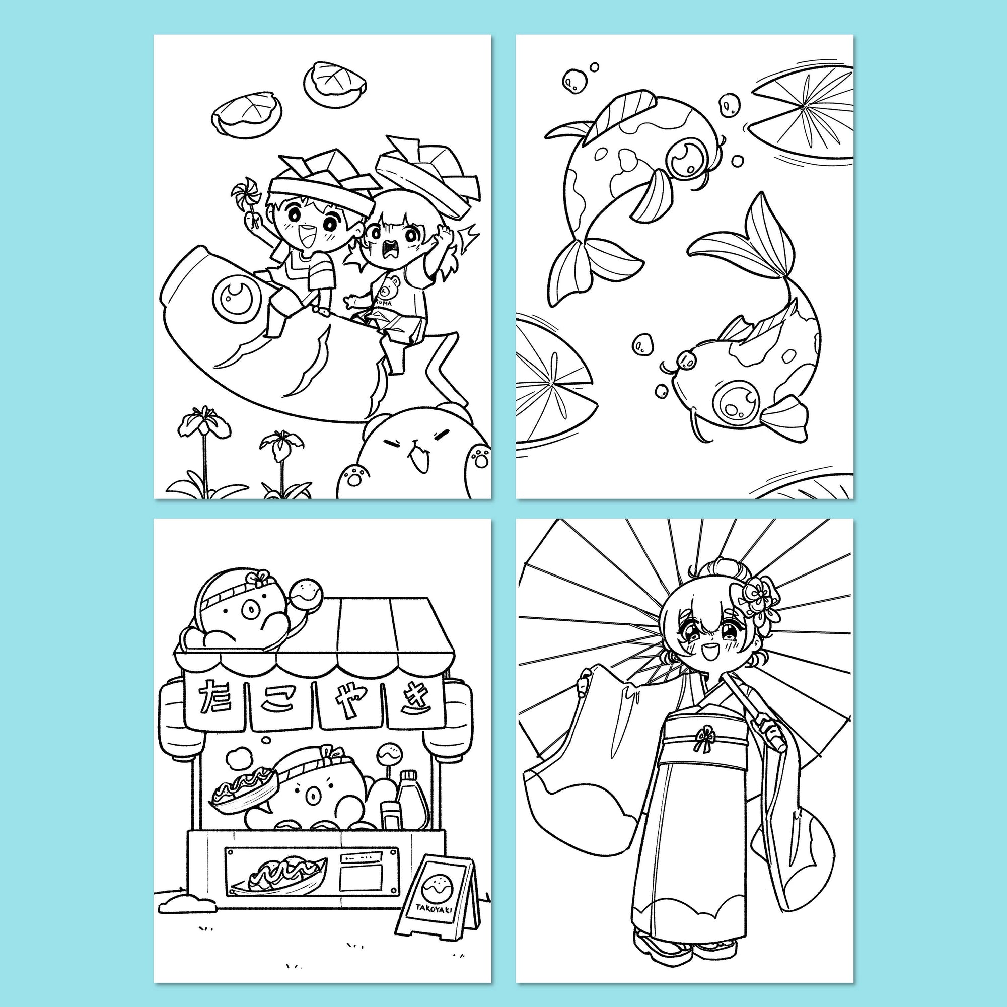 Anime Drawing - Japanese Adventures Edition Coloring Book